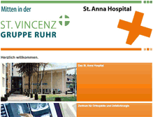 Tablet Screenshot of mobil.annahospital.aspr.de